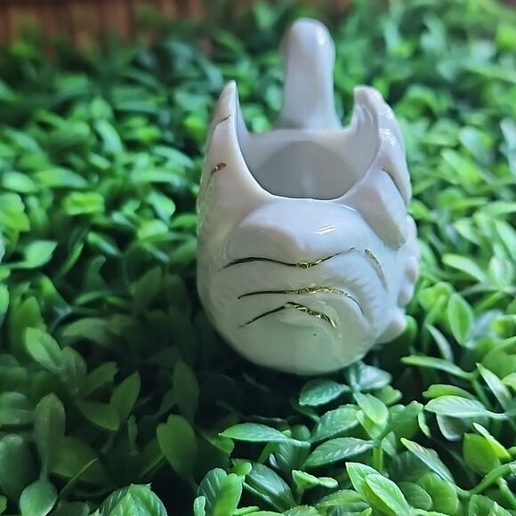 Vintage Dainty Swan Mama & Baby With Gold Tone Accent Coquette - Picture 9 of 10